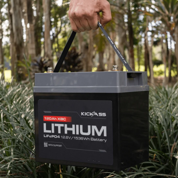 KickAss 12V 120Ah Lithium Compact Deep Cycle Battery LiFePO4 - Image 2