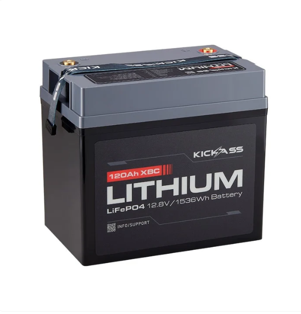 KickAss 12V 120Ah Lithium Compact Deep Cycle Battery LiFePO4 - Image 6