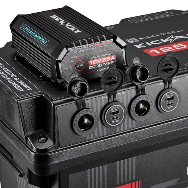 KickAss Smart 125Ah Lithium Battery Box Power Station with 25A DCDC Charger + Integrated Bluetooth - Image 4