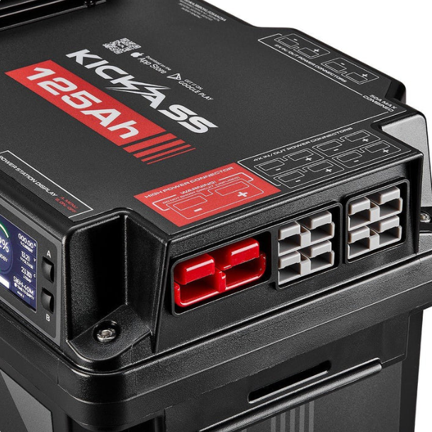 KickAss Smart 125Ah Lithium Battery Box Power Station with 25A DCDC Charger + Integrated Bluetooth - Image 5