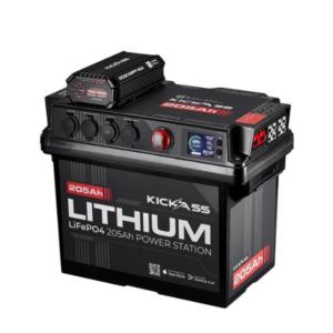 KickAss Smart 205Ah Lithium Battery Box Power Station with 40A DCDC Charger + Integrated Bluetooth